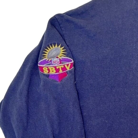 VTG NFL TNT Football Shirt Size XL Mock Neck SBTV Long Sleeve Made in USA - Picture 2 of 9